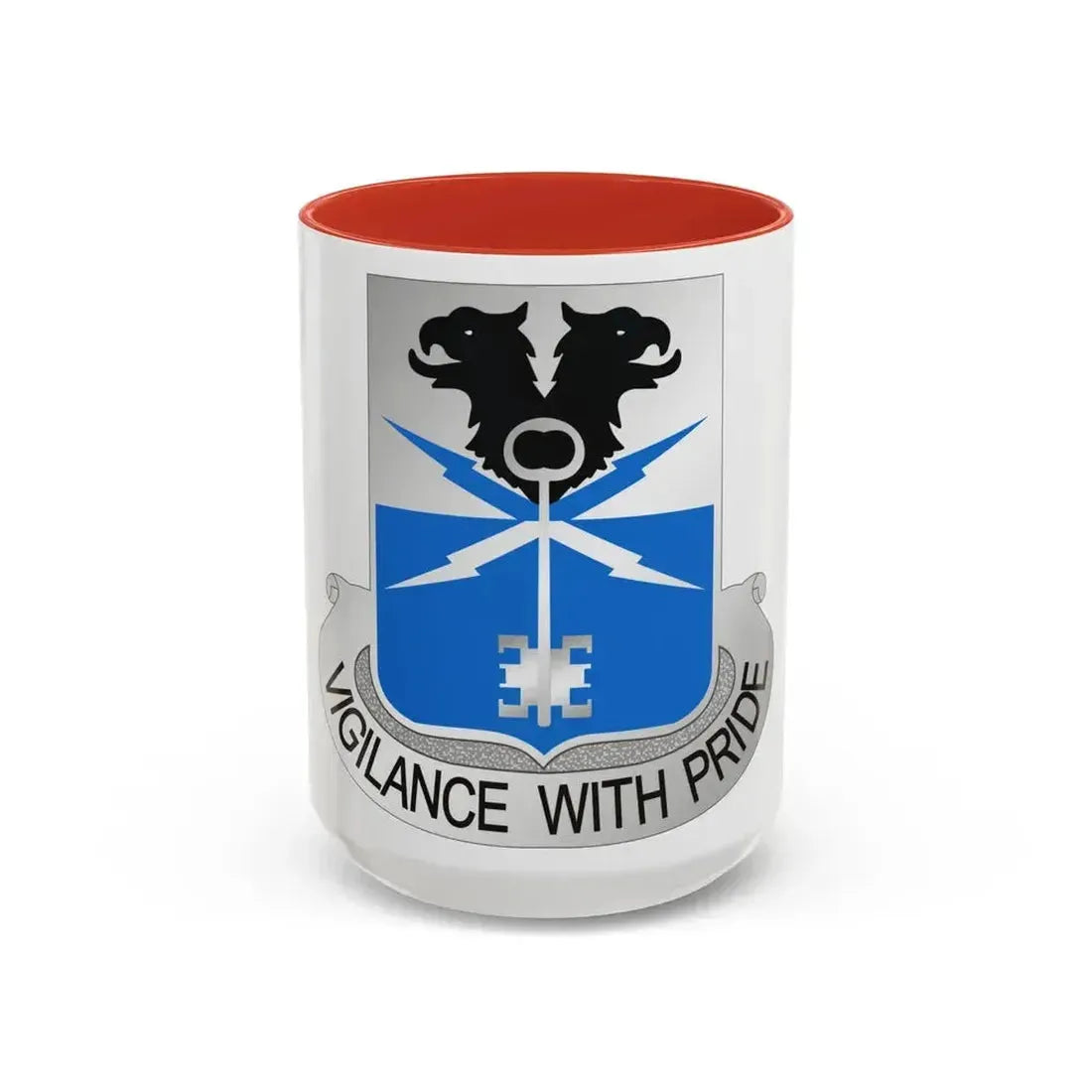 533 Military Intelligence Battalion (U.S. Army) Accent Coffee Mug 15oz Red - Go Mug Yourself