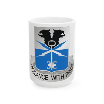 533 Military Intelligence Battalion (U.S. Army) White Coffee Mug 15oz - Go Mug Yourself