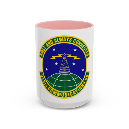 916th Communications Squadron (U.S. Air Force) Accent Coffee Mug
