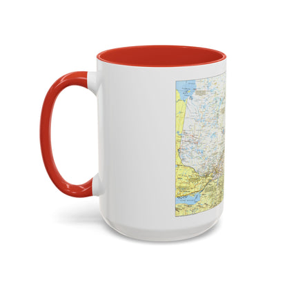 Canada - Quebec 1 (1991) (Map) Accent Coffee Mug