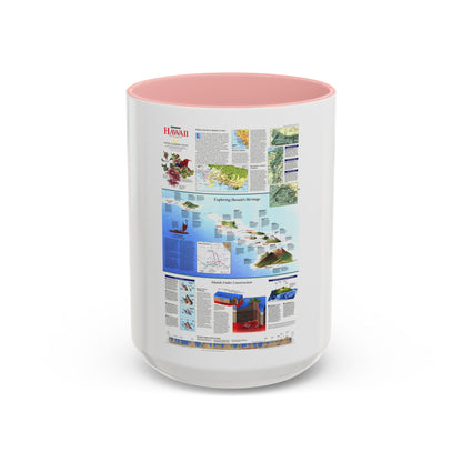 USA - Rediscovering Hawaii (1995) (Map) Accent Coffee Mug