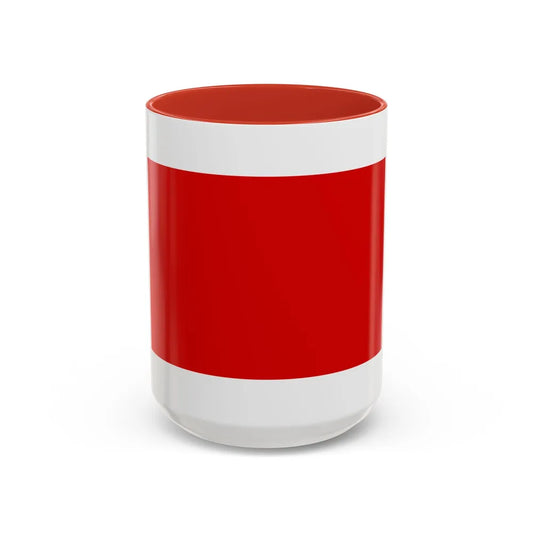 Flag of Chieti Italy - Accent Coffee Mug-15oz-Red-Go Mug Yourself