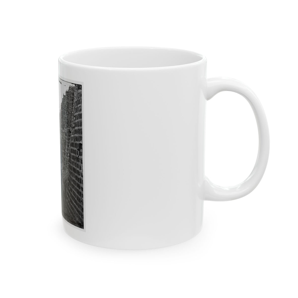 Charleston, S.C. Breach Patched With Gabions On The North Wall Of Fort Sumter (U.S. Civil War) White Coffee Mug