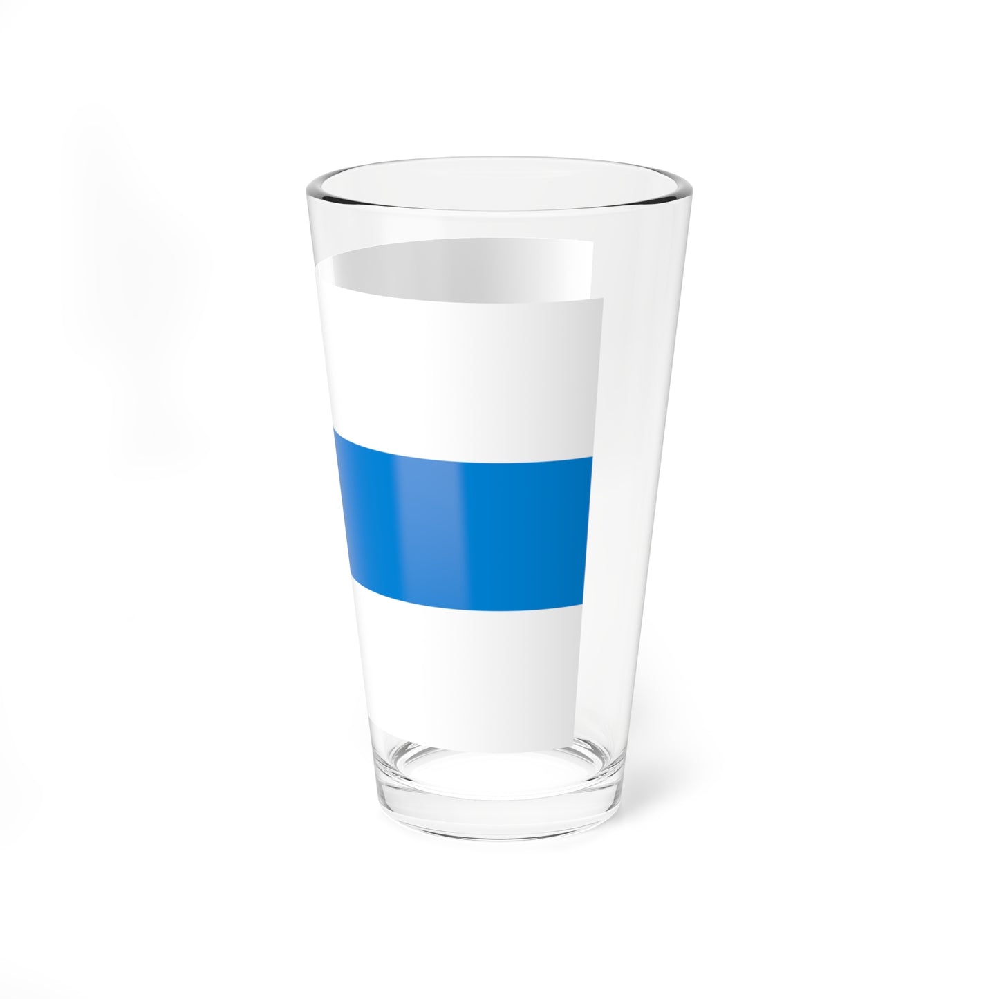 White-blue-white flag (Russia) Pint Glass 16oz