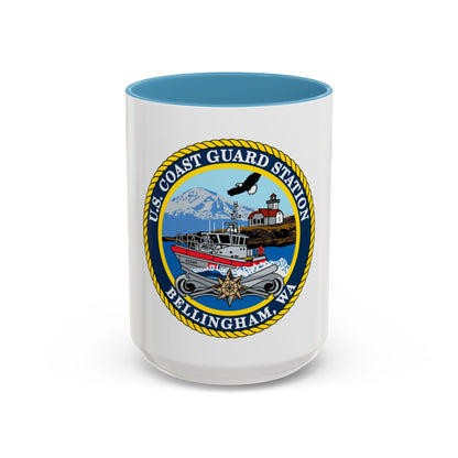 USCG Station Bellingham WA (U.S. Coast Guard) Accent Coffee Mug