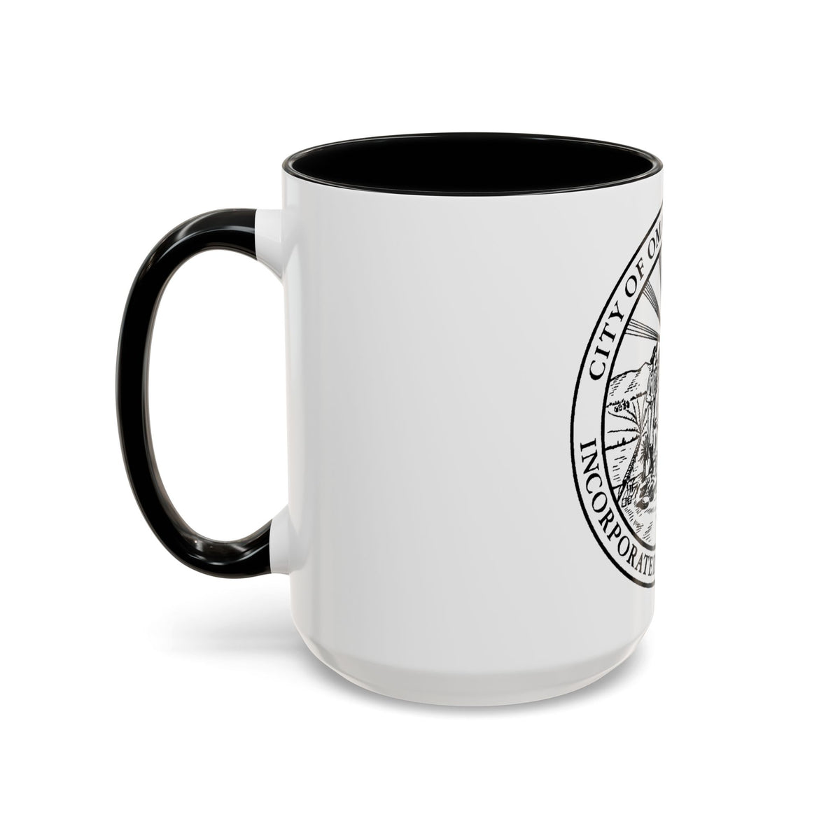 Seal of Omaha Nebraska - Accent Coffee Mug