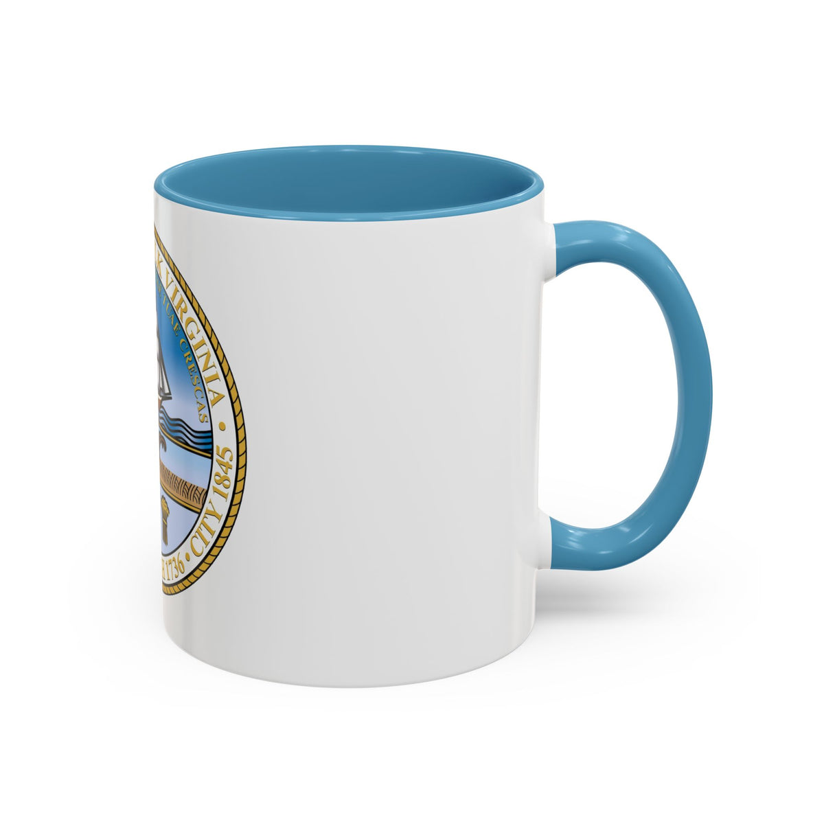 Seal of Norfolk Virginia - Accent Coffee Mug