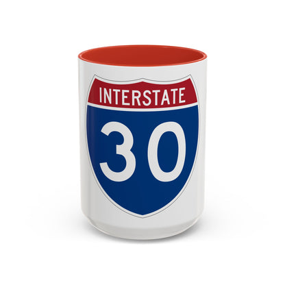Interstate 30 (U.S. Highways) Accent Coffee Mug