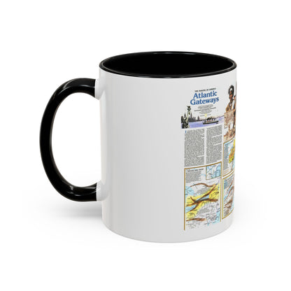 USA - Atlantic Gateways 2 (1983) (Map) Accent Coffee Mug