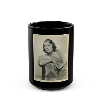 Fay Wray #190 (Vintage Female Icon) Black Coffee Mug-15oz-Go Mug Yourself