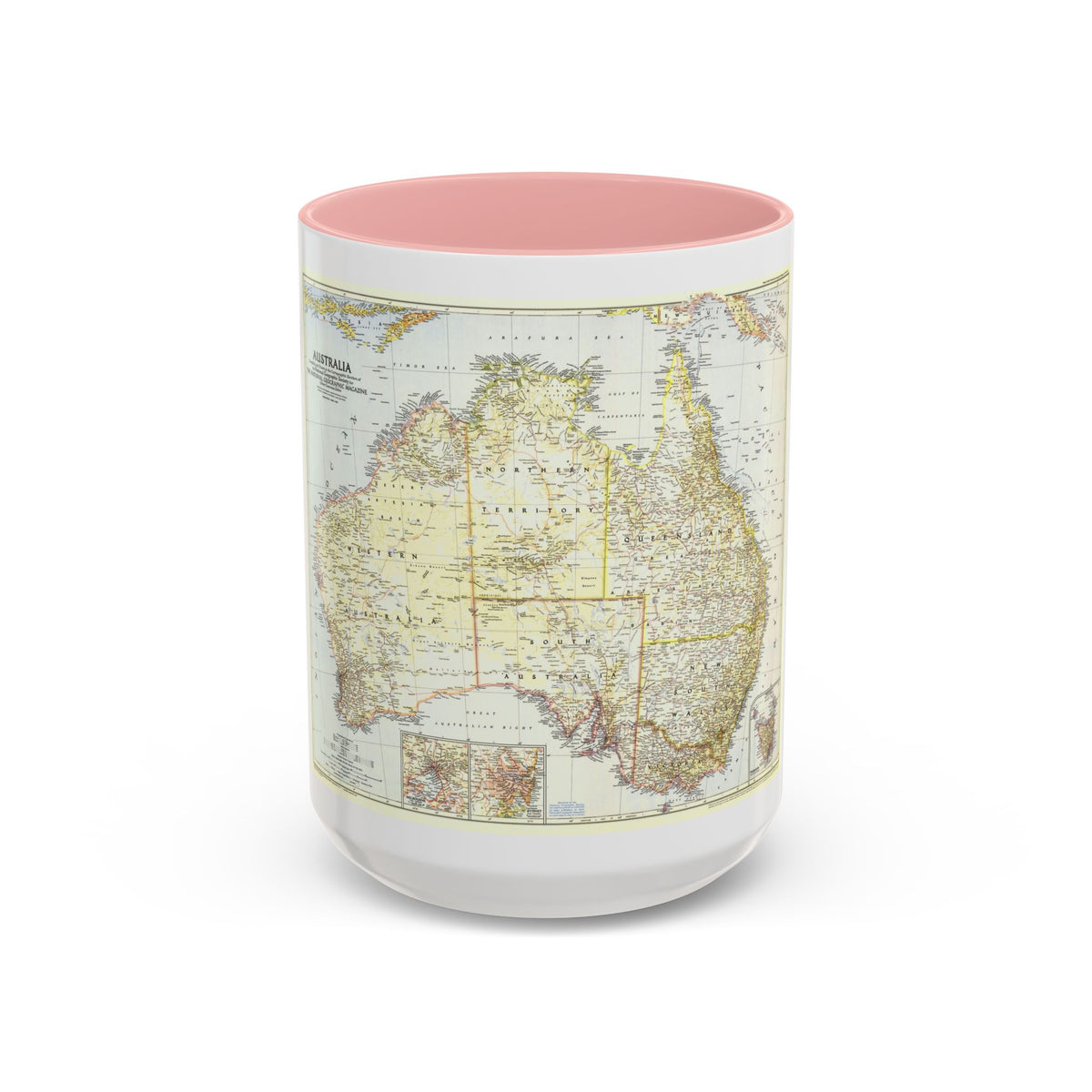 Australia (1948) (Map) Accent Coffee Mug