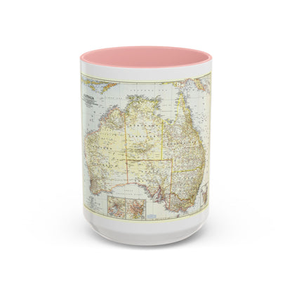 Australia (1948) (Map) Accent Coffee Mug