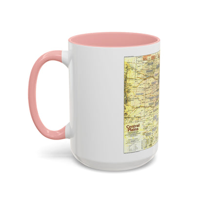USA - Central Plains 1 (1985) (Map) Accent Coffee Mug