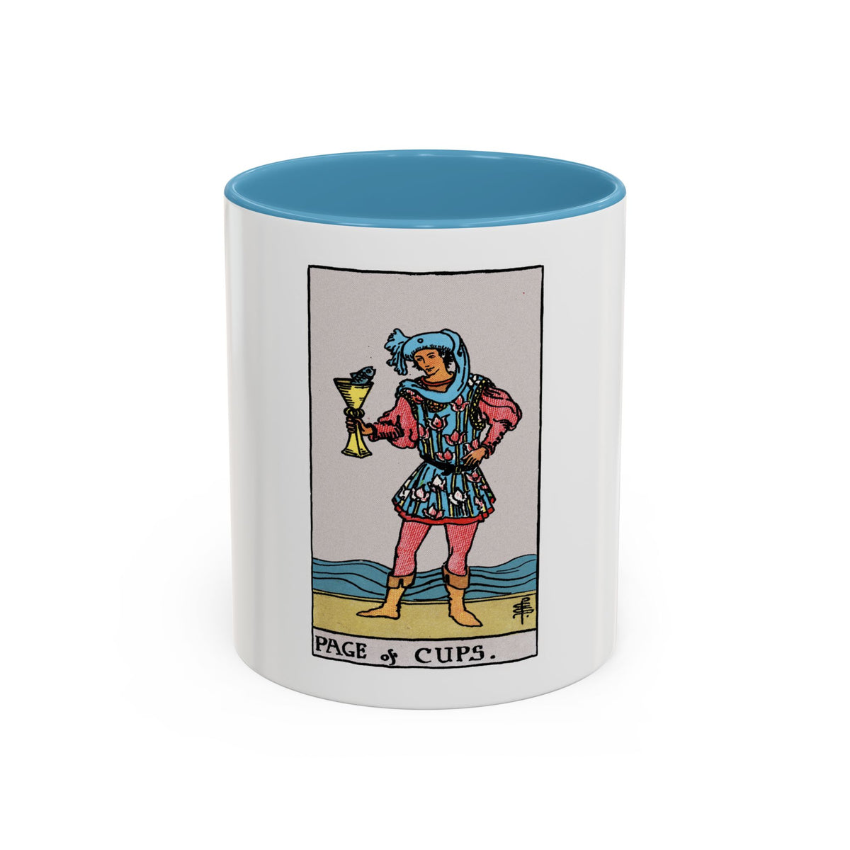 The Page of Cups (Tarot Card) Accent Coffee Mug