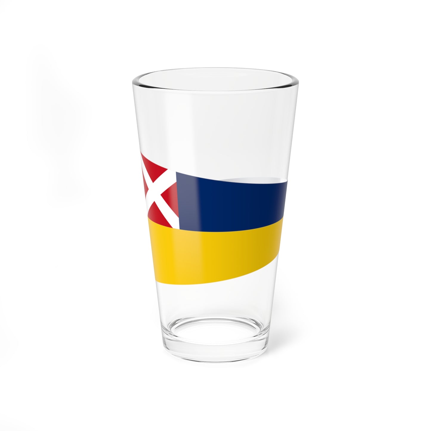 Swedish-Norwegian command flag 1815-1844 - Commodore (Sweden) Pint Glass 16oz
