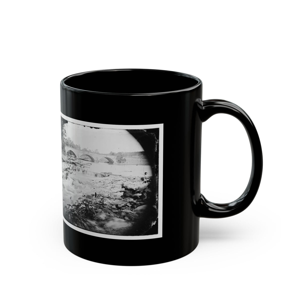 Antietam, Maryland. View Of Antietam Bridge (U.S. Civil War) Black Coffee Mug
