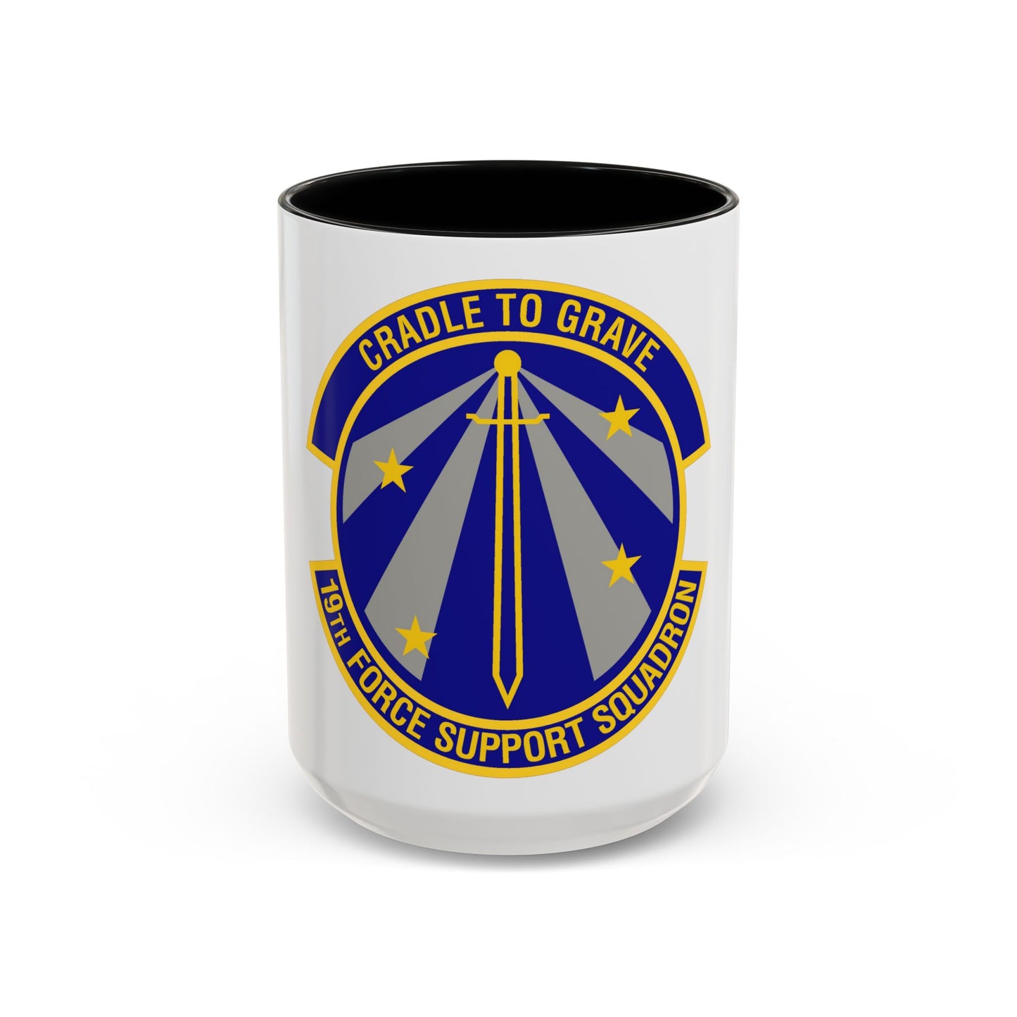 19th Force Support Squadron (U.S. Air Force) Accent Coffee Mug