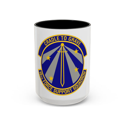 19th Force Support Squadron (U.S. Air Force) Accent Coffee Mug