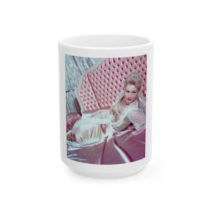 Kim Novak #257 (Vintage Female Icon) White Coffee Mug-15oz-Go Mug Yourself