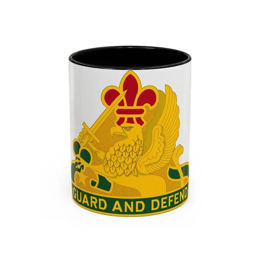 535 Military Police Battalion (U.S. Army) Accent Coffee Mug 11oz Black - Go Mug Yourself