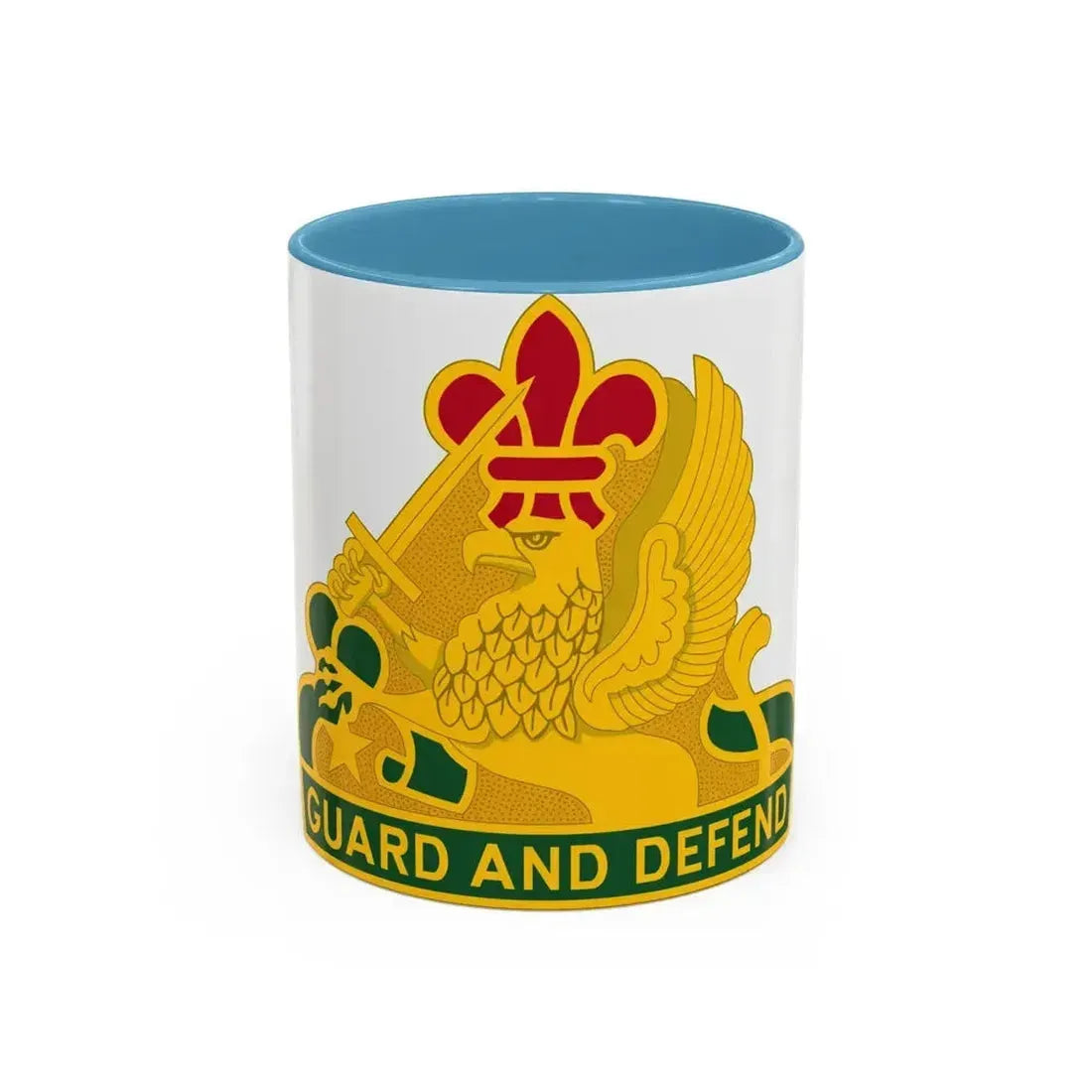 535 Military Police Battalion (U.S. Army) Accent Coffee Mug 11oz Light Blue - Go Mug Yourself