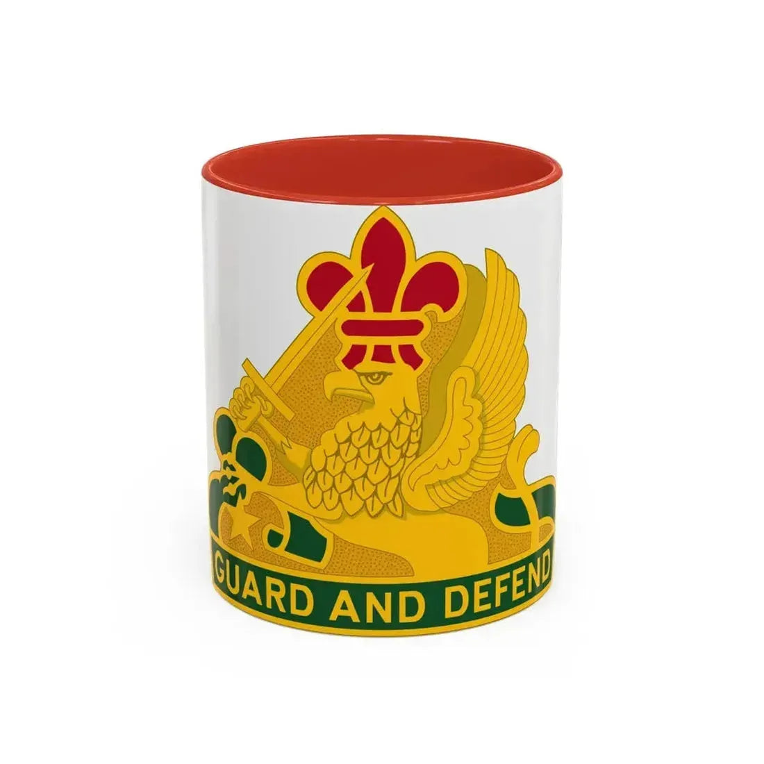 535 Military Police Battalion (U.S. Army) Accent Coffee Mug 11oz Red - Go Mug Yourself
