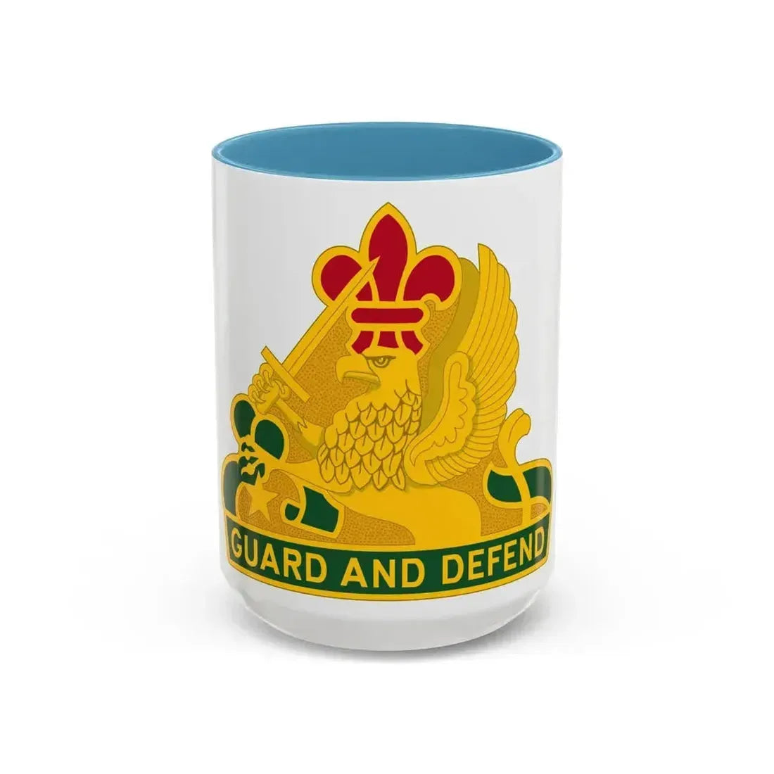 535 Military Police Battalion (U.S. Army) Accent Coffee Mug 15oz Light Blue - Go Mug Yourself