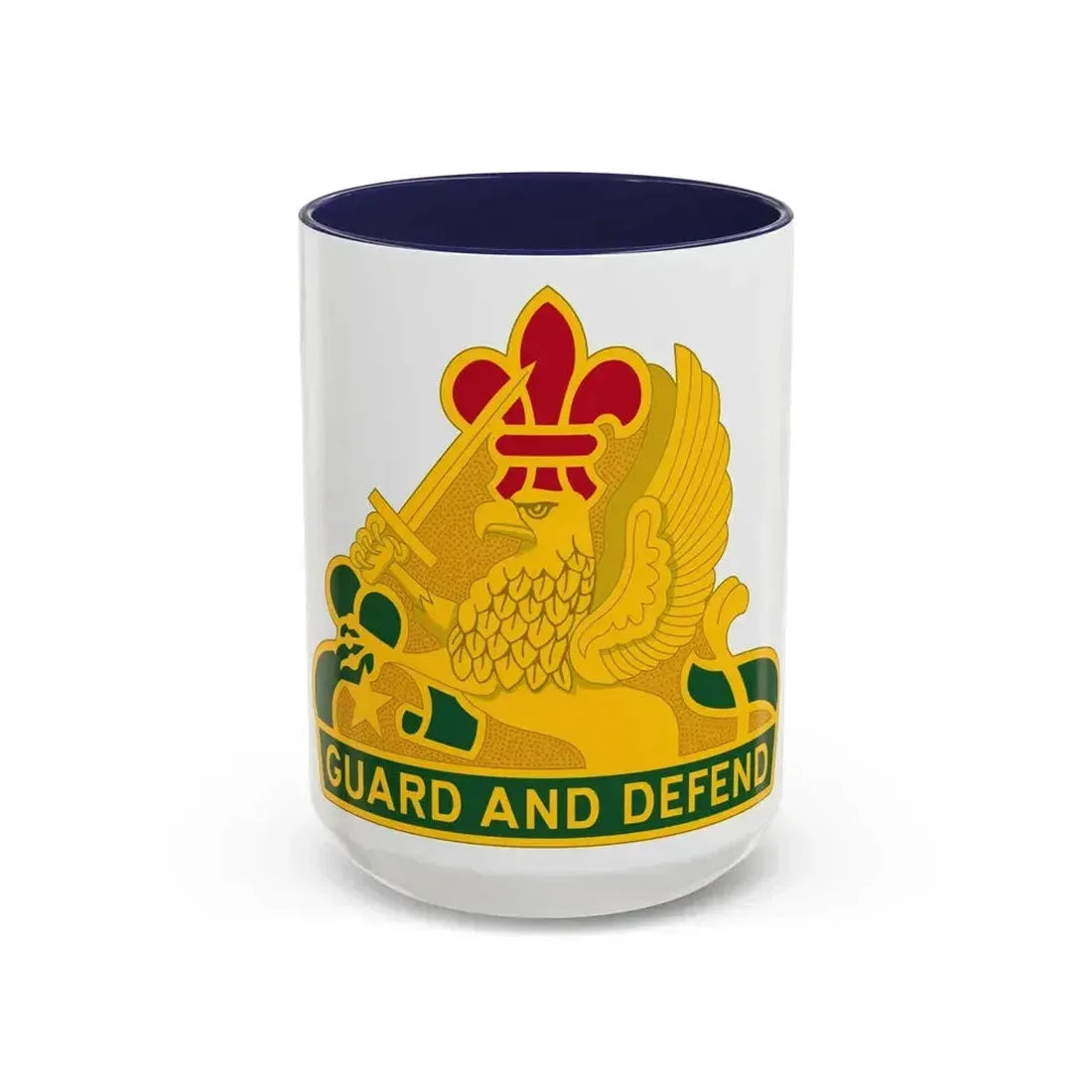 535 Military Police Battalion (U.S. Army) Accent Coffee Mug 15oz Navy - Go Mug Yourself