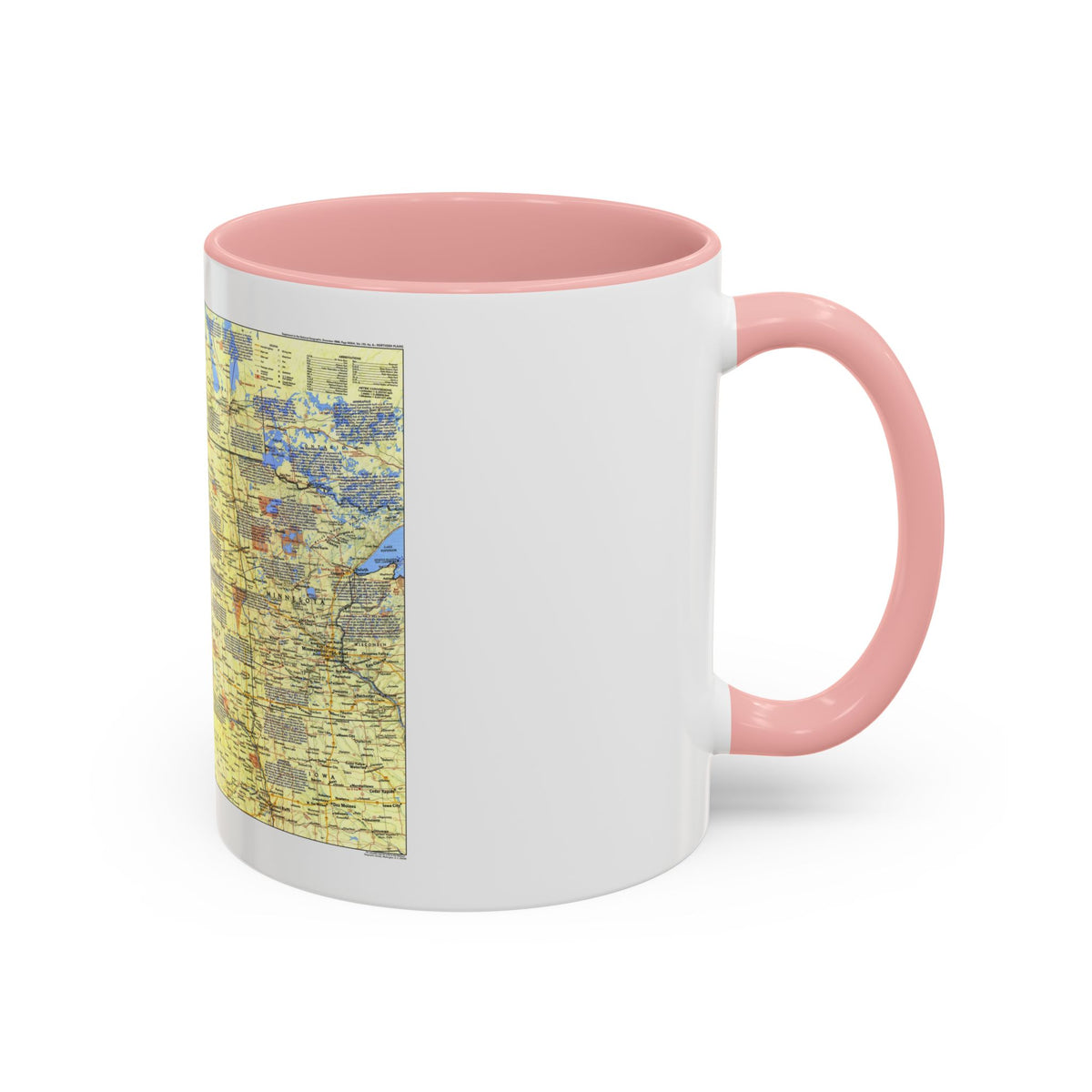 USA - Northern Plains 1 (1986) (Map) Accent Coffee Mug