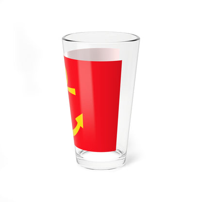 Former flag of Narvik Nordland Norway - Pint Glass 16oz