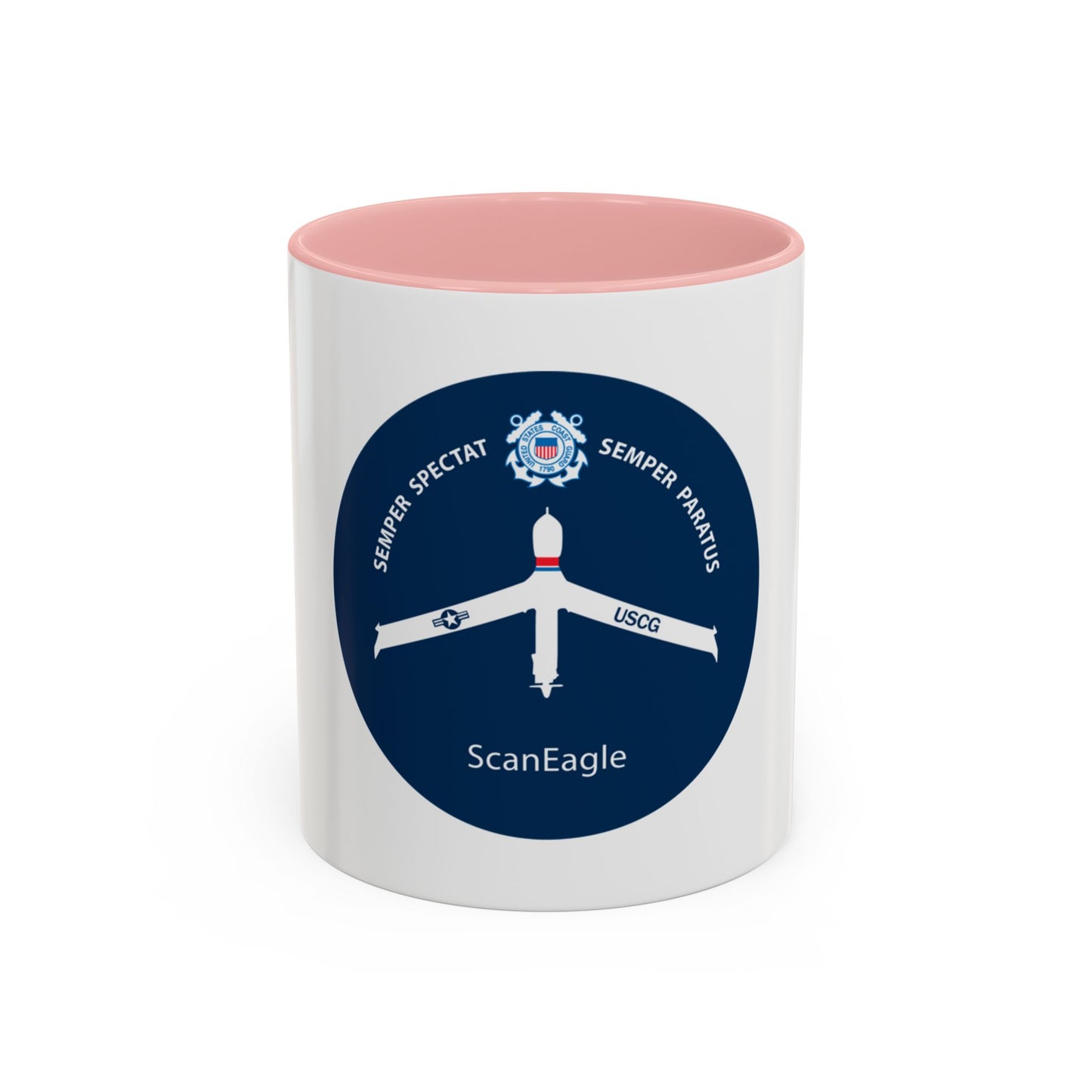 USCG Scan Eagle (U.S. Coast Guard) Accent Coffee Mug