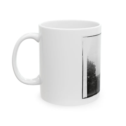 Statue Of Confederate Cannoneer On 3rd Maryland Infantry, U.S.A. & Latrobe's Battery, C.S.A. Monument, Chattanooga, Tennessee (U.S. Civil War) White Coffee Mug