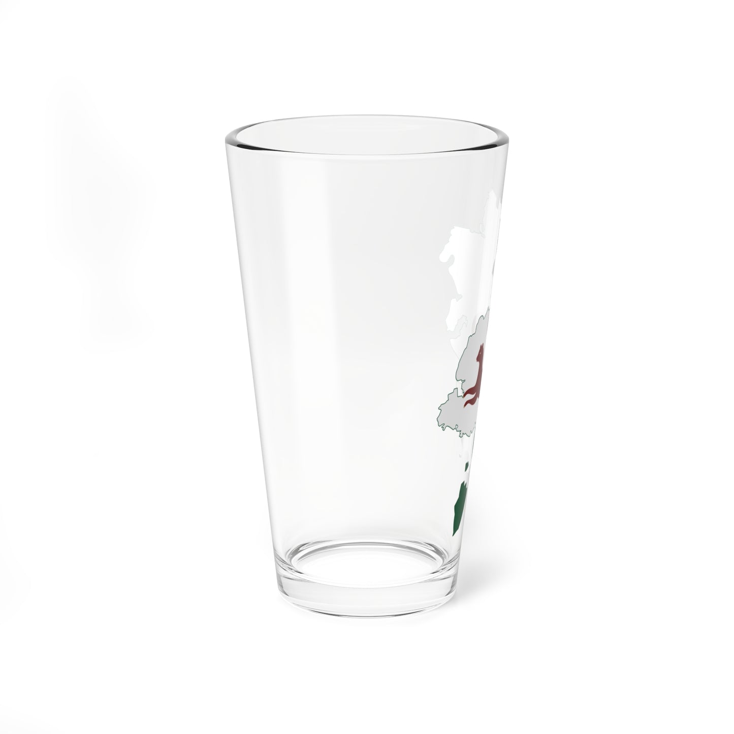 Flag-map of Ufa (Russia) Pint Glass 16oz