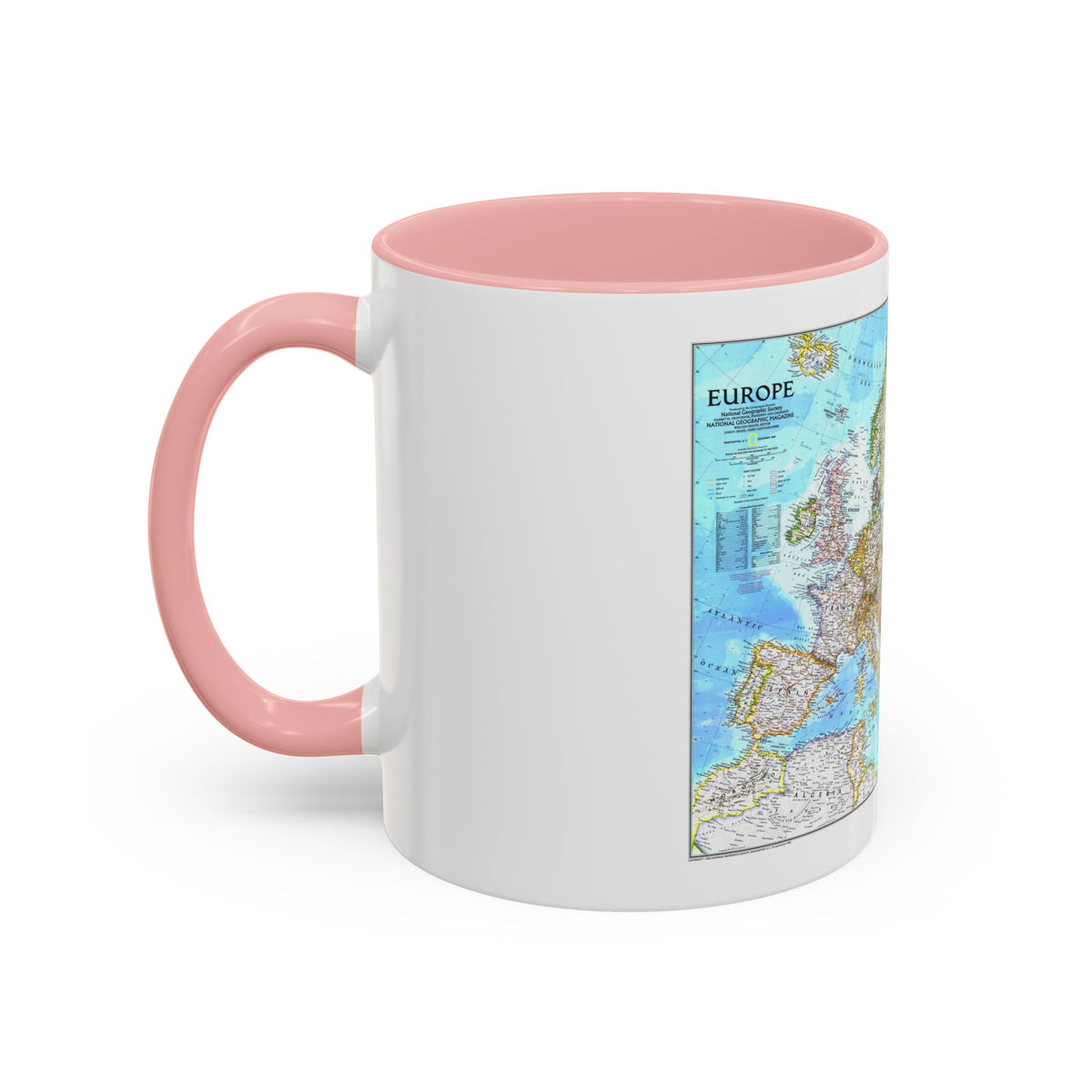 Europe (1992) (Map) Accent Coffee Mug