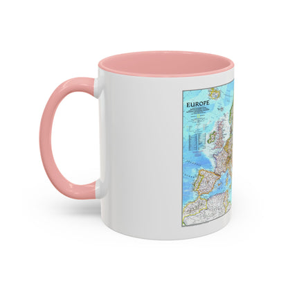 Europe (1992) (Map) Accent Coffee Mug