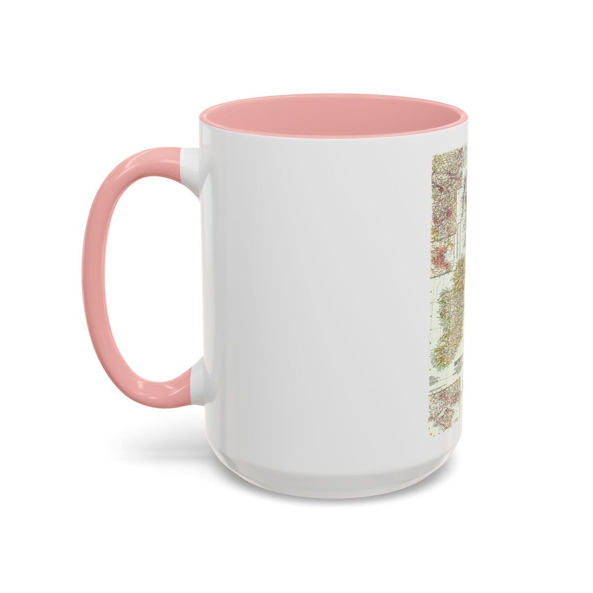 British Isles (1958) (Map) Accent Coffee Mug