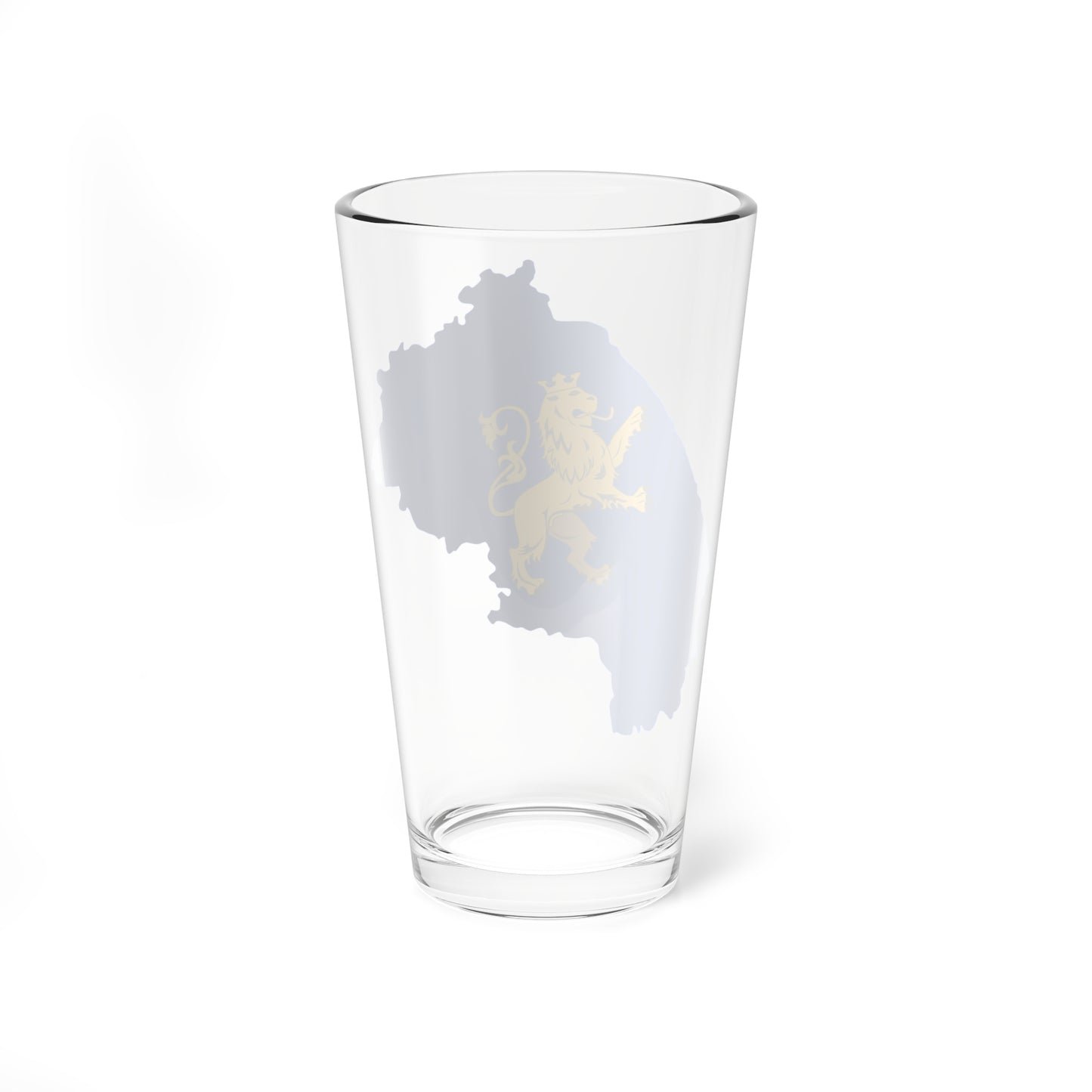 Flag-map of Lviv Oblast (Ukraine) Pint Glass 16oz