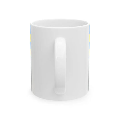 Flag of Donetsk Oblast Ukraine - White Coffee Mug-Go Mug Yourself