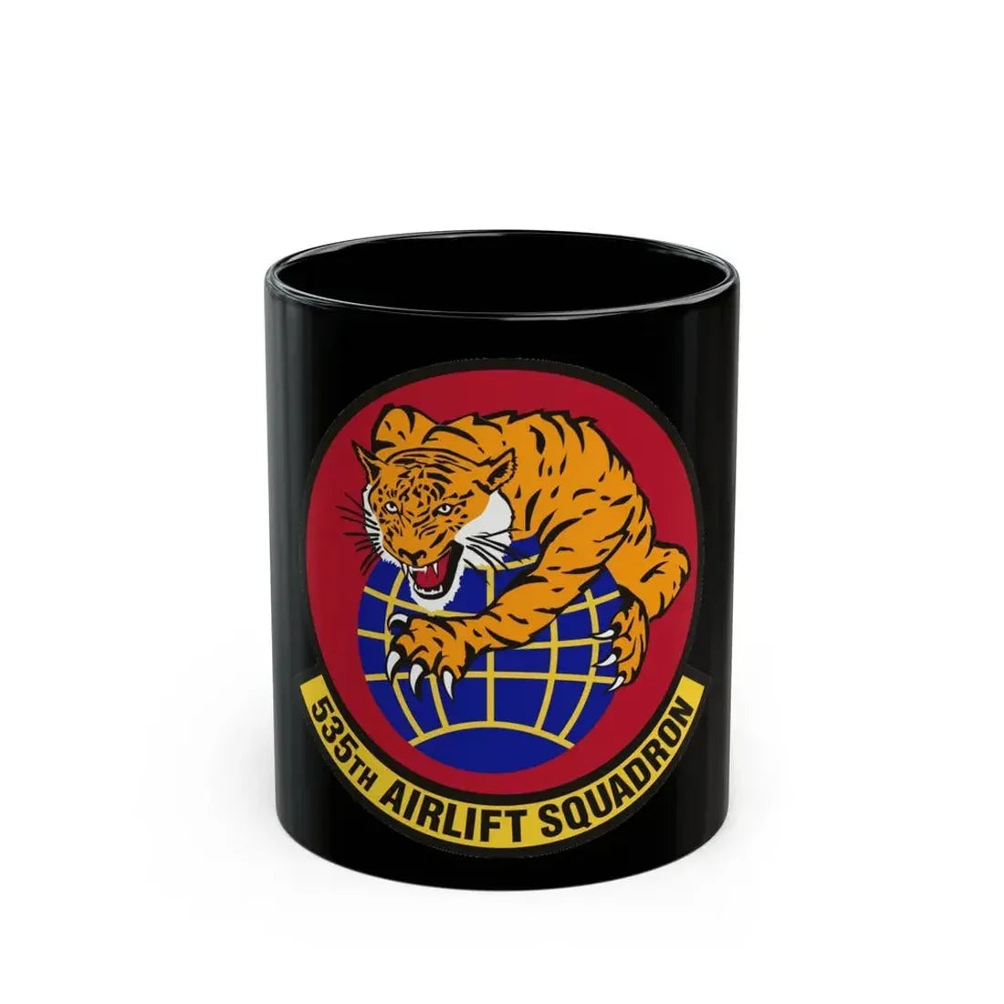 535th Airlift Squadron (U.S. Air Force) Black Coffee Mug 11oz - Go Mug Yourself