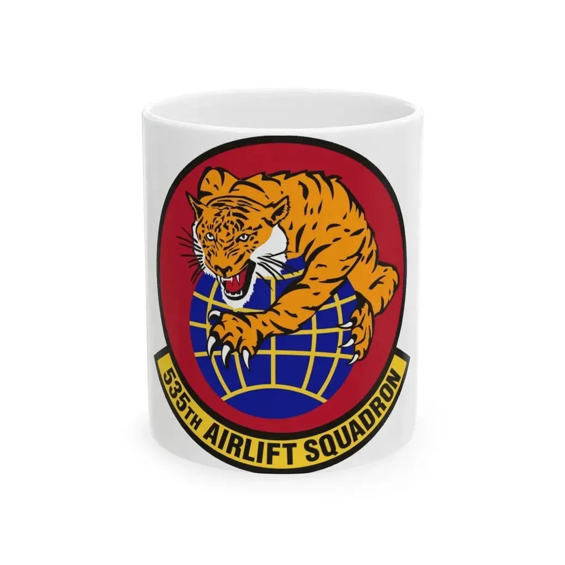 535th Airlift Squadron (U.S. Air Force) White Coffee Mug 11oz - Go Mug Yourself