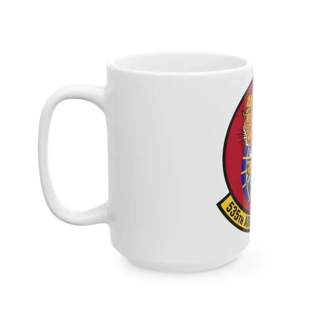 535th Airlift Squadron (U.S. Air Force) White Coffee Mug - Go Mug Yourself