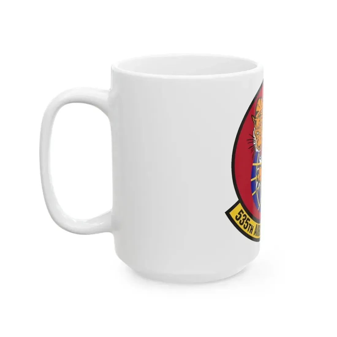 535th Airlift Squadron (U.S. Air Force) White Coffee Mug - Go Mug Yourself