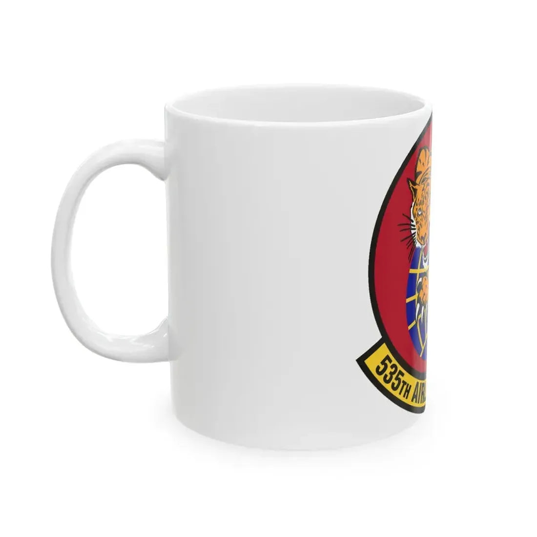 535th Airlift Squadron (U.S. Air Force) White Coffee Mug - Go Mug Yourself