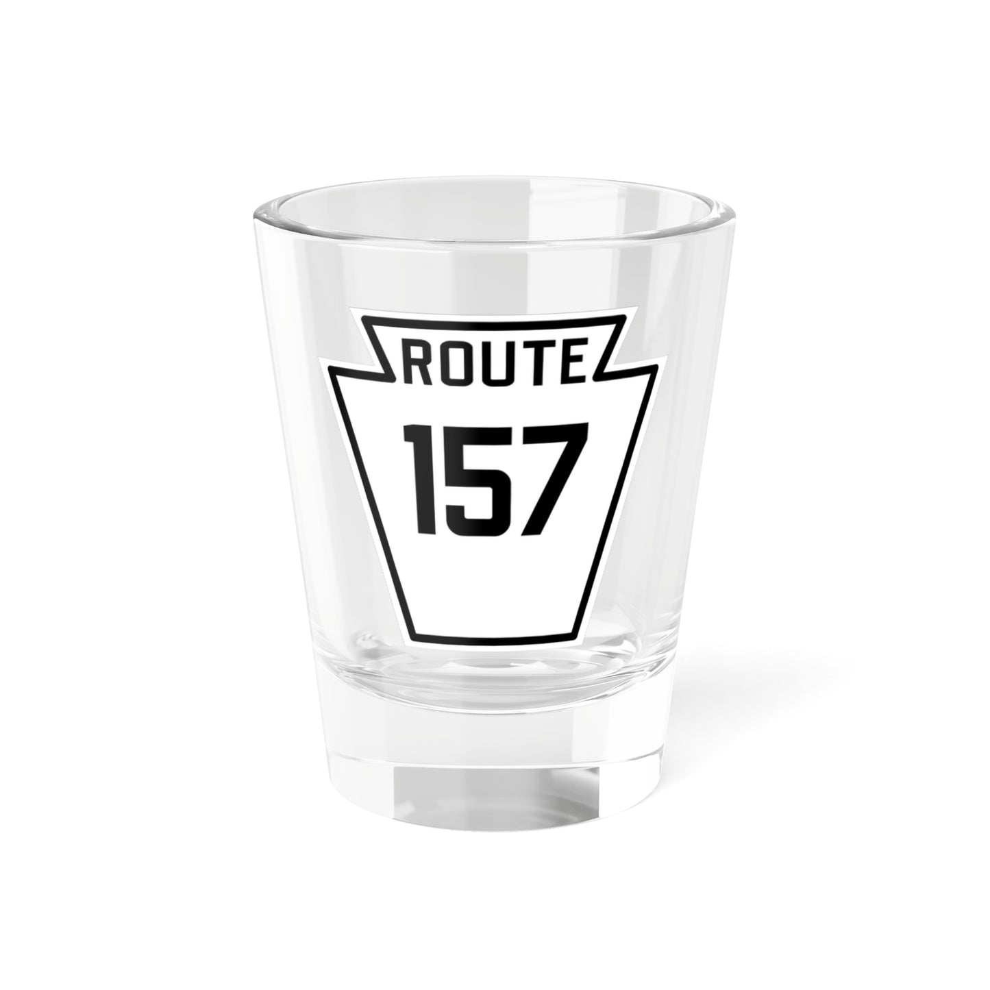 PA-157 1926 (Pennsylvania) (Road Sign) Shot Glass 1.5oz