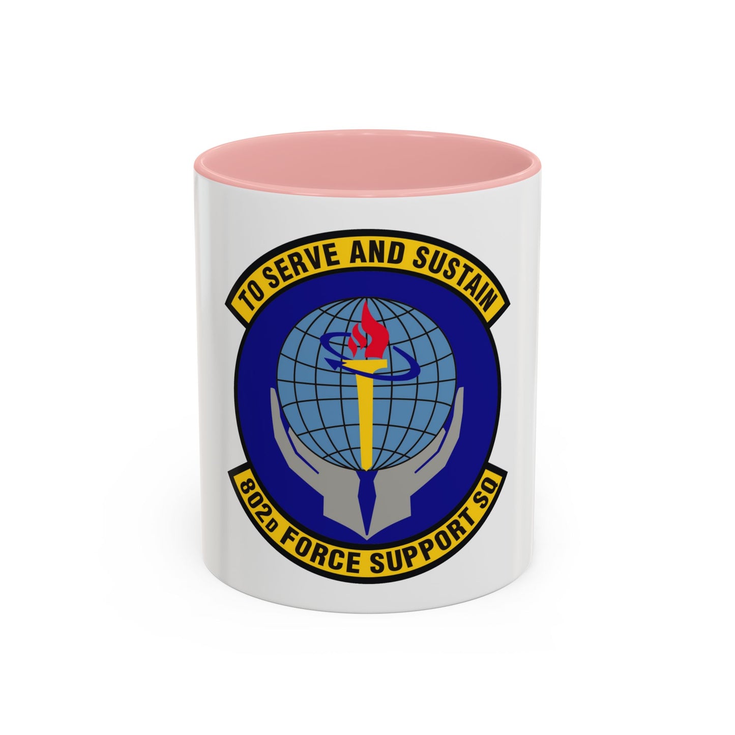 802d Force Support Squadron (U.S. Air Force) Accent Coffee Mug
