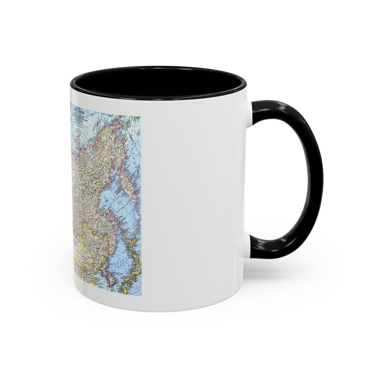 Russia - Eastern Soviet Union (1967) (Map) Accent Coffee Mug