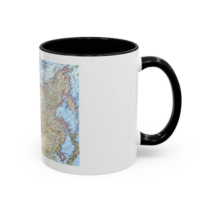 Russia - Eastern Soviet Union (1967) (Map) Accent Coffee Mug