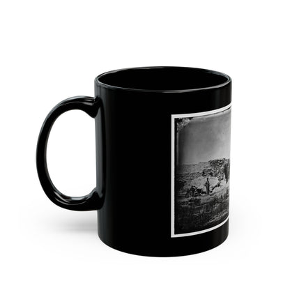 Morris Island, South Carolina. Naval Battery. Two 8-Inch Parrot Rifles. Breaching Battery Against Fort Sumter (U.S. Civil War) Black Coffee Mug