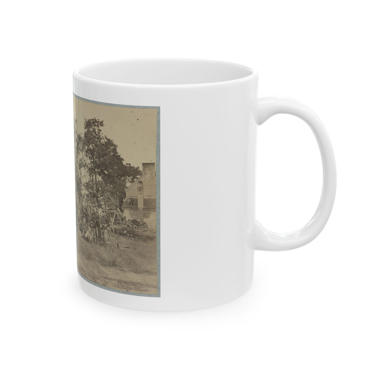 B Company, 22d New York State Militia Near Harpers Ferry, Va., 1861 I.E.1862 (U.S. Civil War) White Coffee Mug