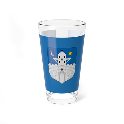 Flag of Szombathely (Hungary) Pint Glass 16oz